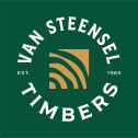 van steensel timbers green and gold circle logo