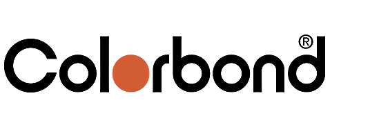 Orange drop icon centered on a black rectangular banner, forming a simple brand logo